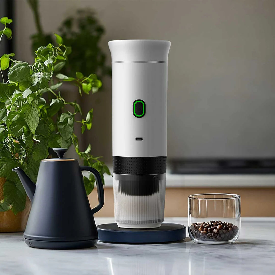 Brew&Go: Portable 3‑in‑1 Espresso Maker (Pods, Ground, Capsules)