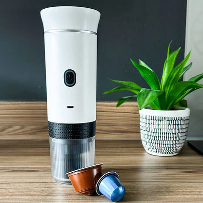 Brew&Go: Portable 3‑in‑1 Espresso Maker (Pods, Ground, Capsules)